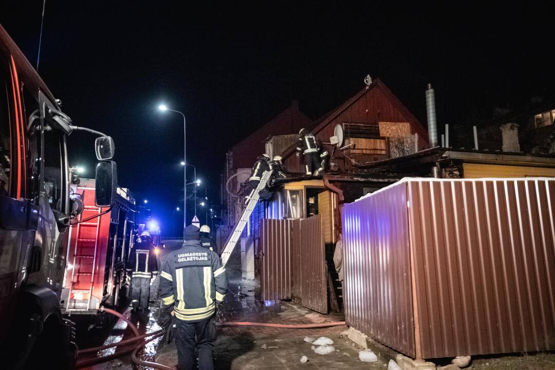 Gaisras Veiverių gatvėje