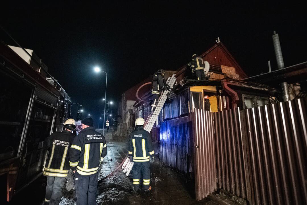 Gaisras Veiverių gatvėje