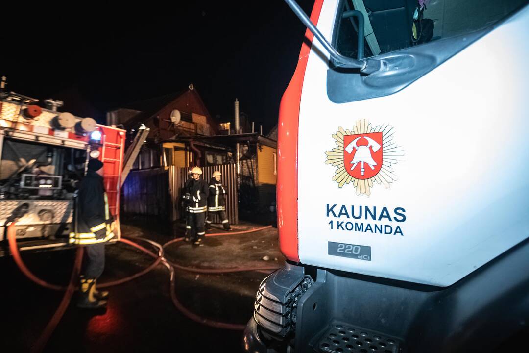 Gaisras Veiverių gatvėje