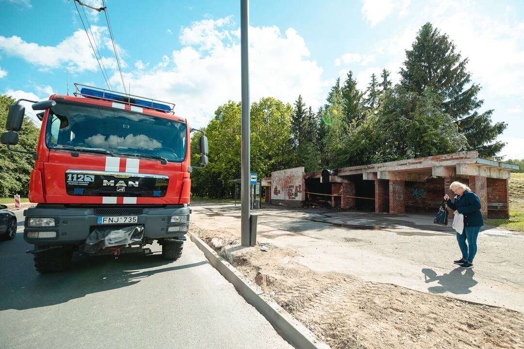 Gaisras prie Draugystės parko