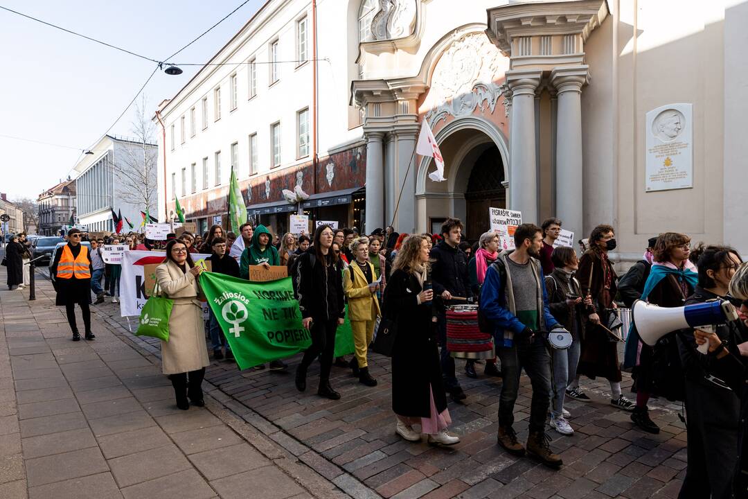Tarptautinės moterų solidarumo dienos eitynės Vilniuje