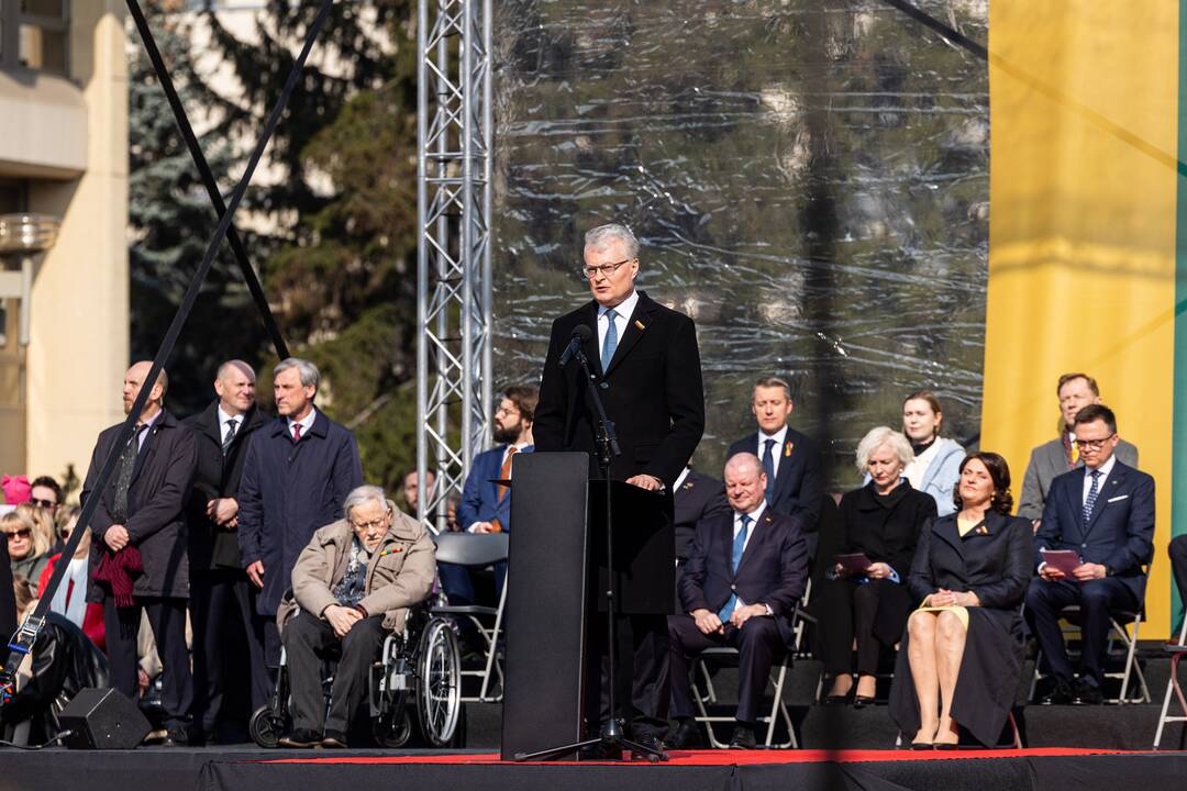 Baltijos valstybių vėliavų pakėlimo ceremonija 2025 m.