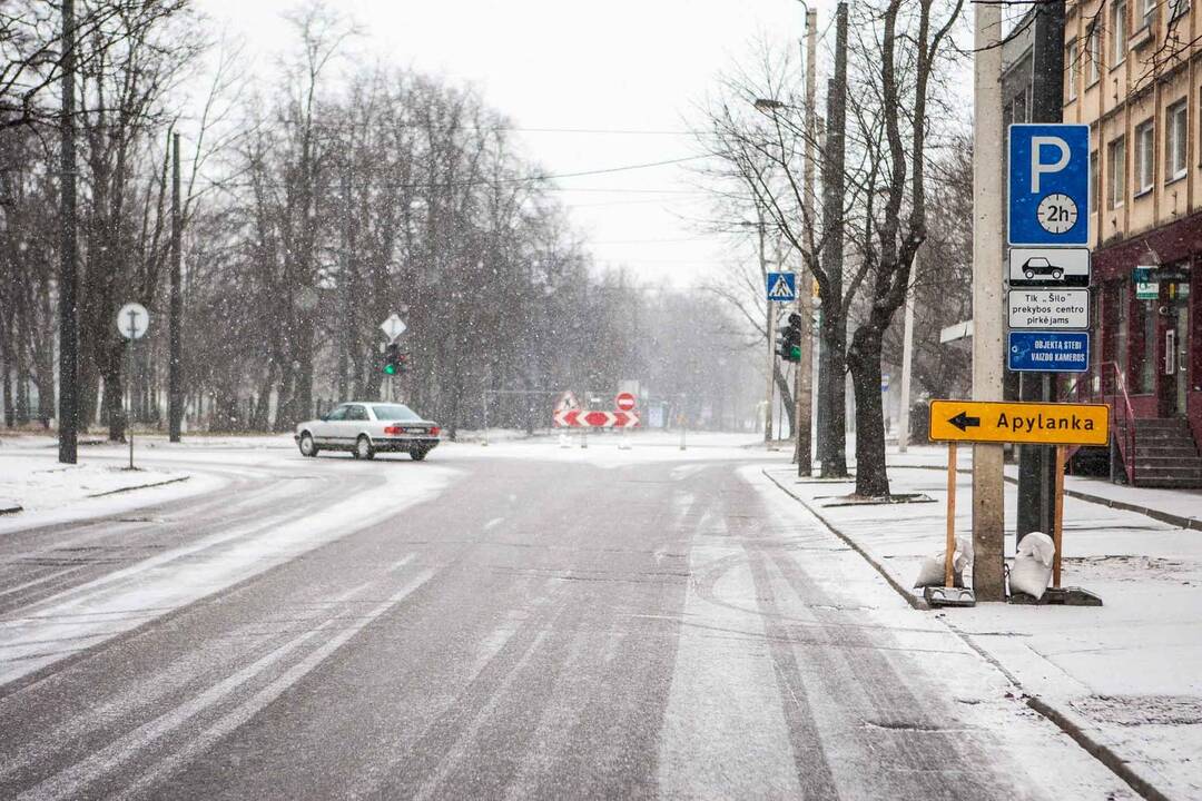 Kelio remontas K. Petrausko gatėje
