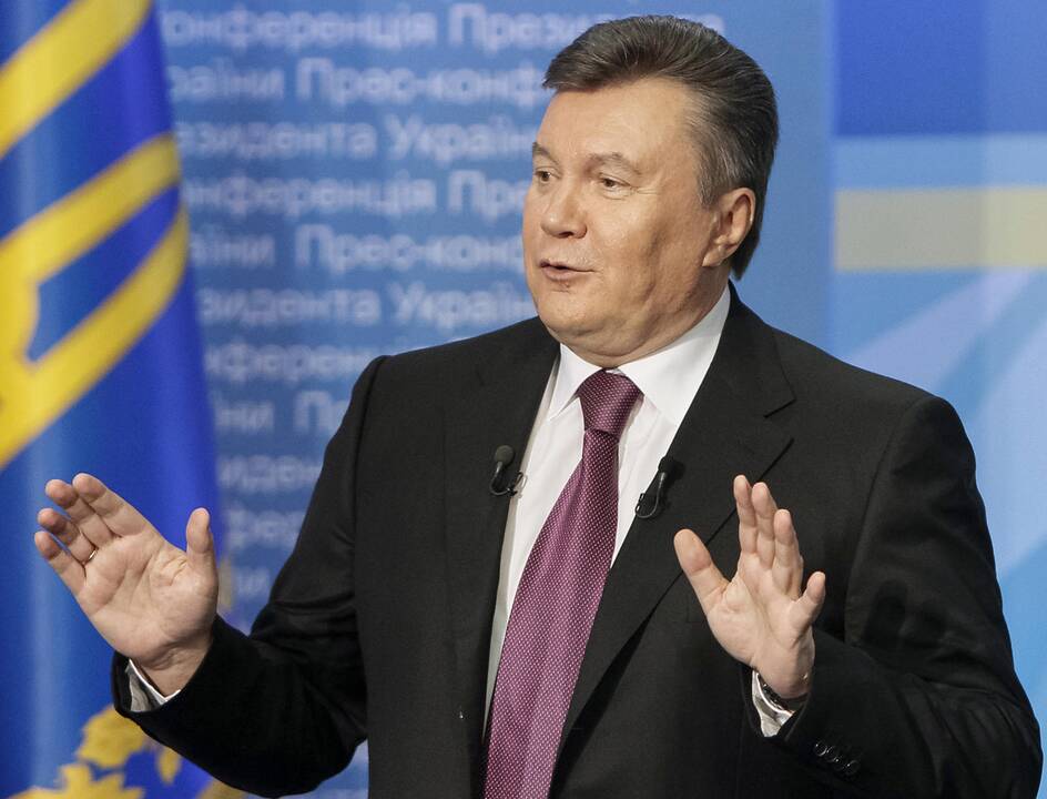 Ukrainos Regionų partija pašalino iš savo narių nuverstą prezidentą V. Janukovyčių