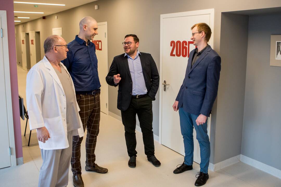 Komanda: KMP Kalniečių padalinio chirurgų pajėgos (iš kairės) – Igorius Kulkovas, Justas Žilinskas, Edvinas Dainius ir Kristijonas Jasaitis.