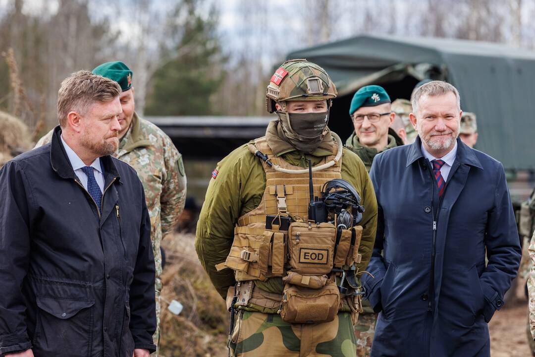 Islandijos ir Lietuvos kariuomenės vadų vizitas Rukloje 