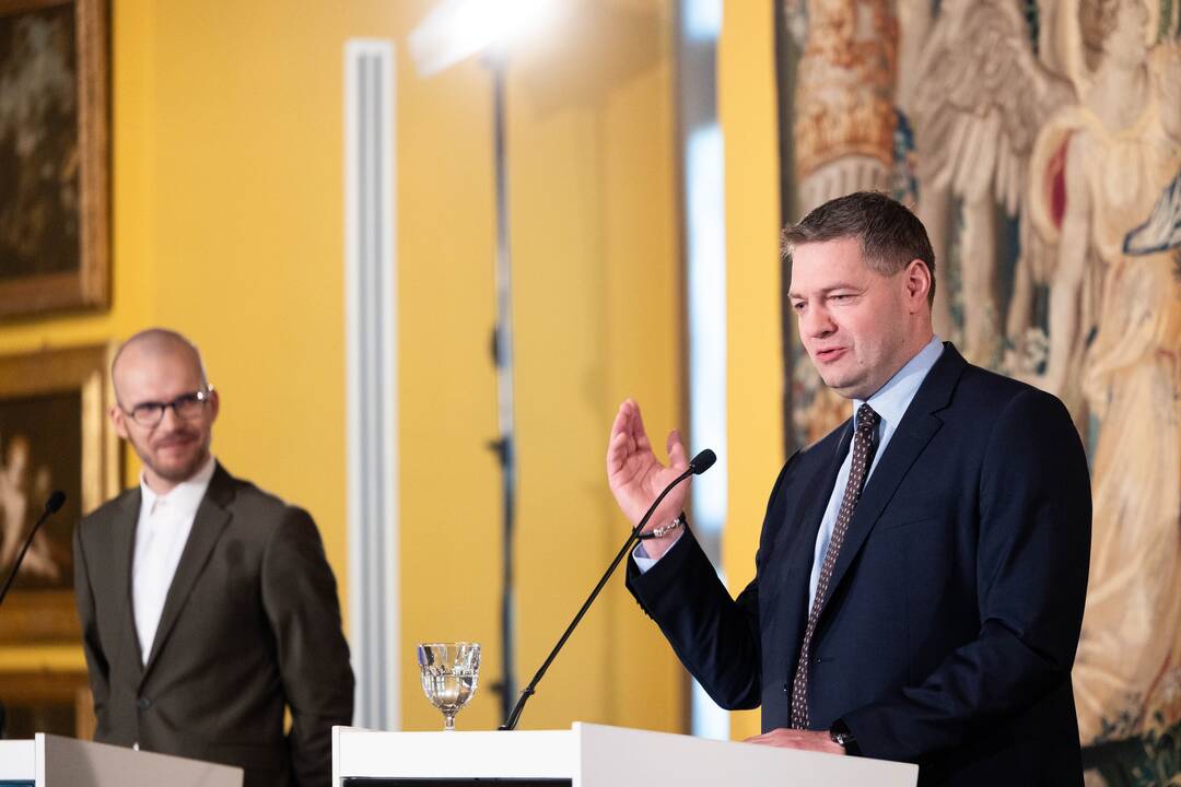 A. Mazuronio porinkiminė spaudos konferencija.