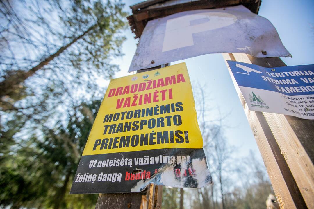 Aplinkosaugininkų surengtas keturračių reidas