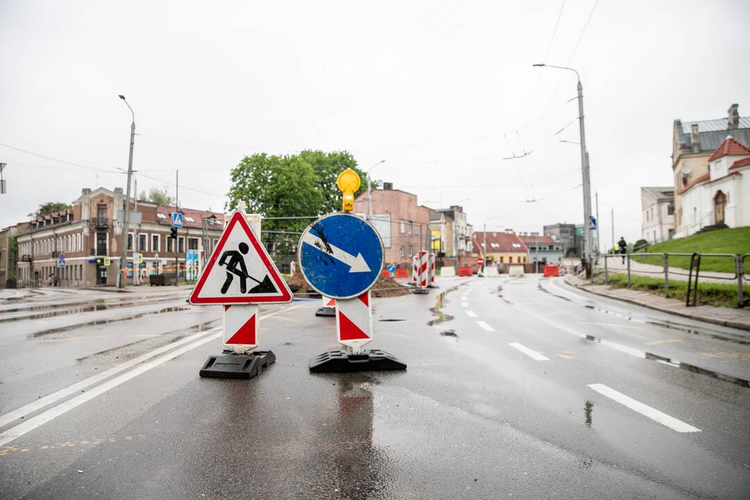 Prasidėjo Kauno pilies žiedinės sankryžos rekonstrukcija