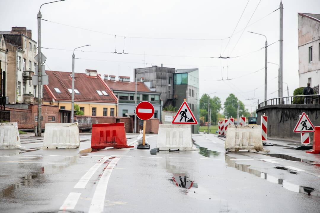 Prasidėjo Kauno pilies žiedinės sankryžos rekonstrukcija