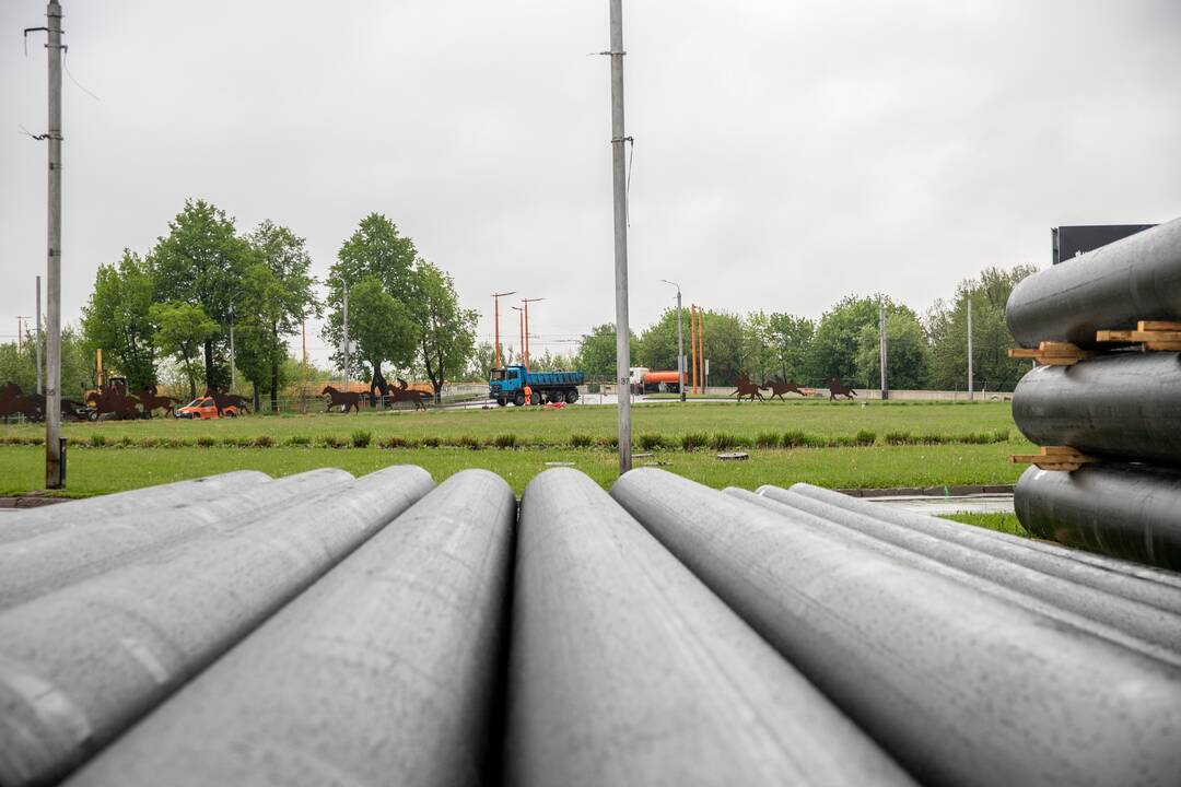 Prasidėjo Kauno pilies žiedinės sankryžos rekonstrukcija