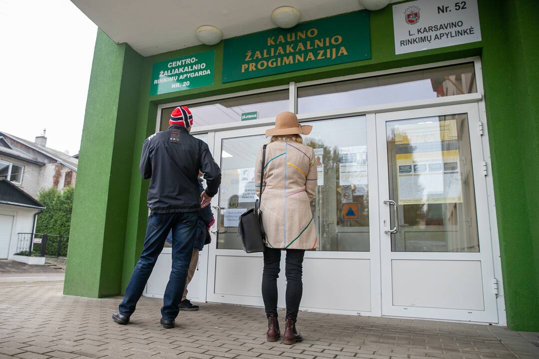 Kauniečiai renka naują Seimą (balsavimas rinkimų antrajame ture)