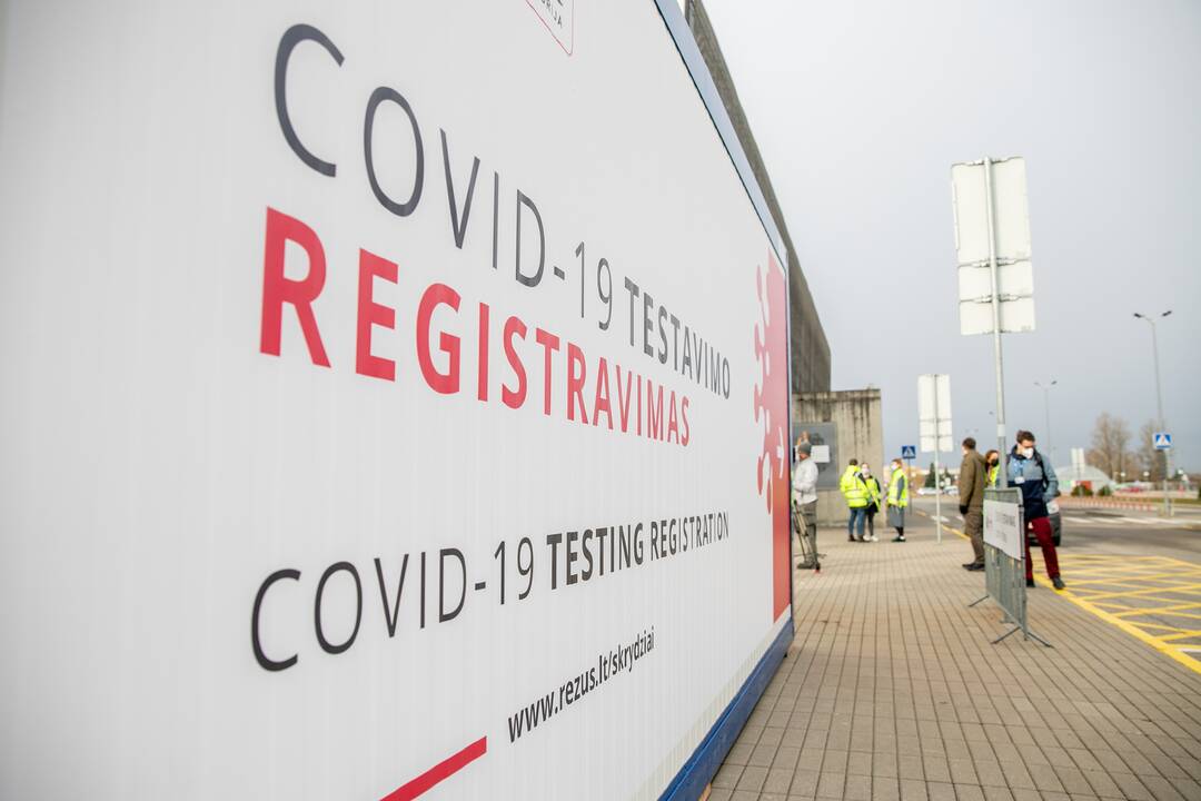 COVID-19 testavimo punktas Kauno oro uoste