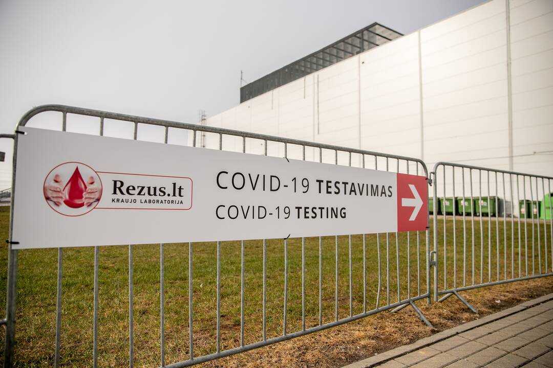 COVID-19 testavimo punktas Kauno oro uoste