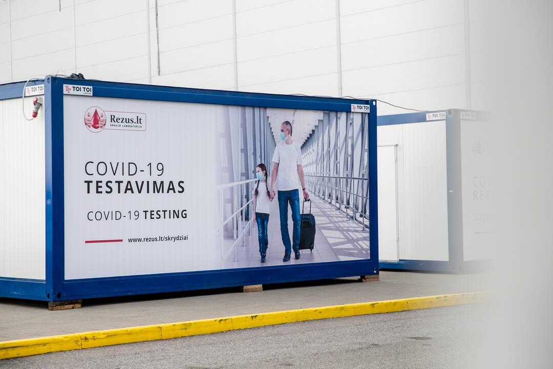 COVID-19 testavimo punktas Kauno oro uoste