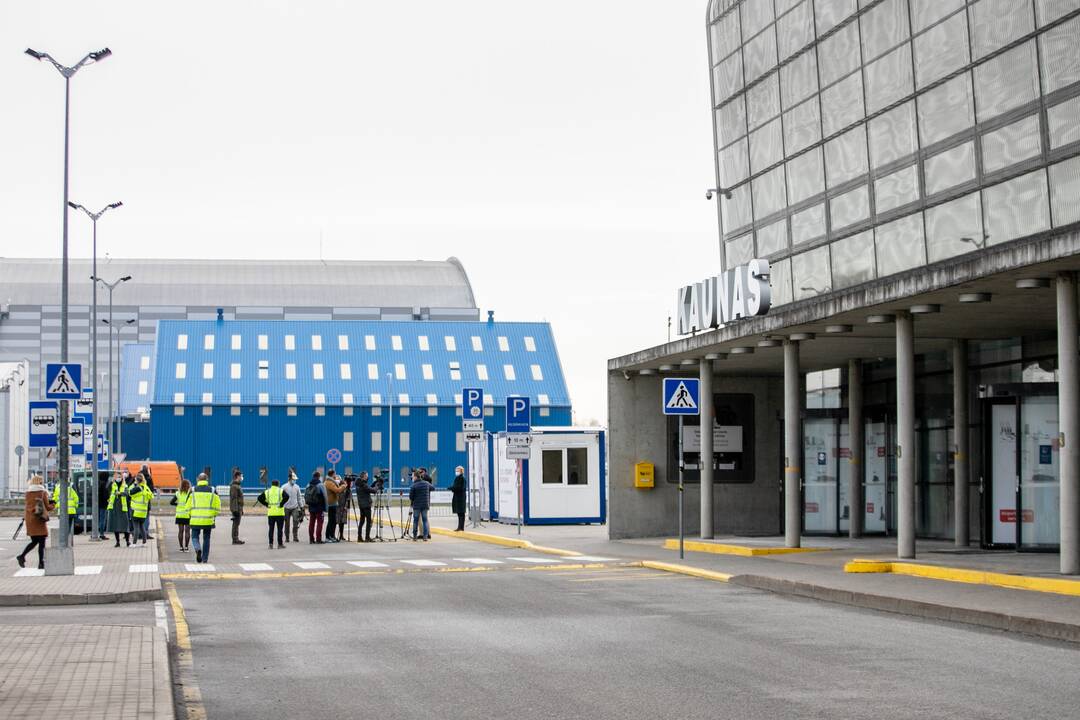 COVID-19 testavimo punktas Kauno oro uoste