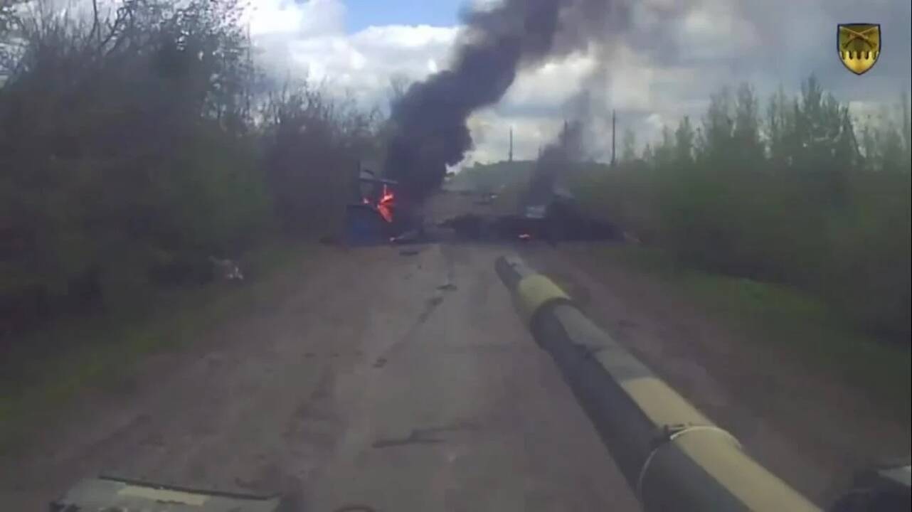 Ukrainos kariai parodė įspūdingą kovos su okupantais vaizdo įrašą