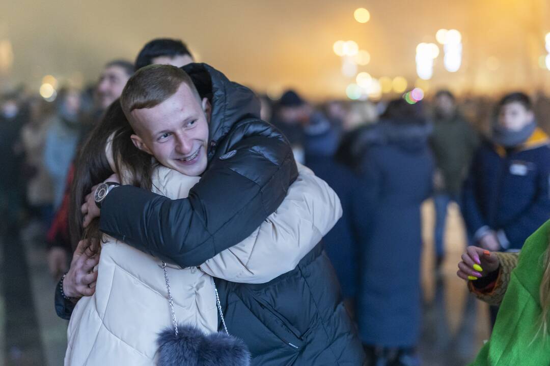 Vilnius pasitiko Naujuosius metus