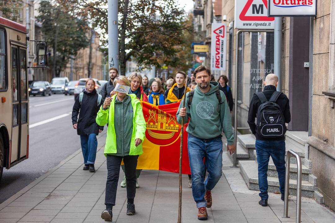 Mokytojų streikas prie Vyriausybės