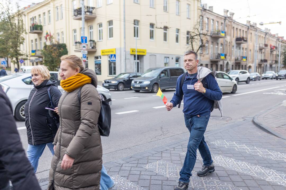 Mokytojų streikas prie Vyriausybės