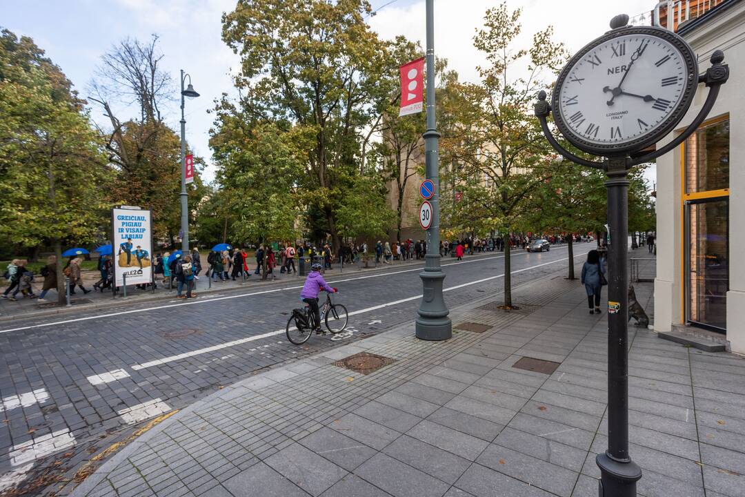 Mokytojų streikas prie Vyriausybės
