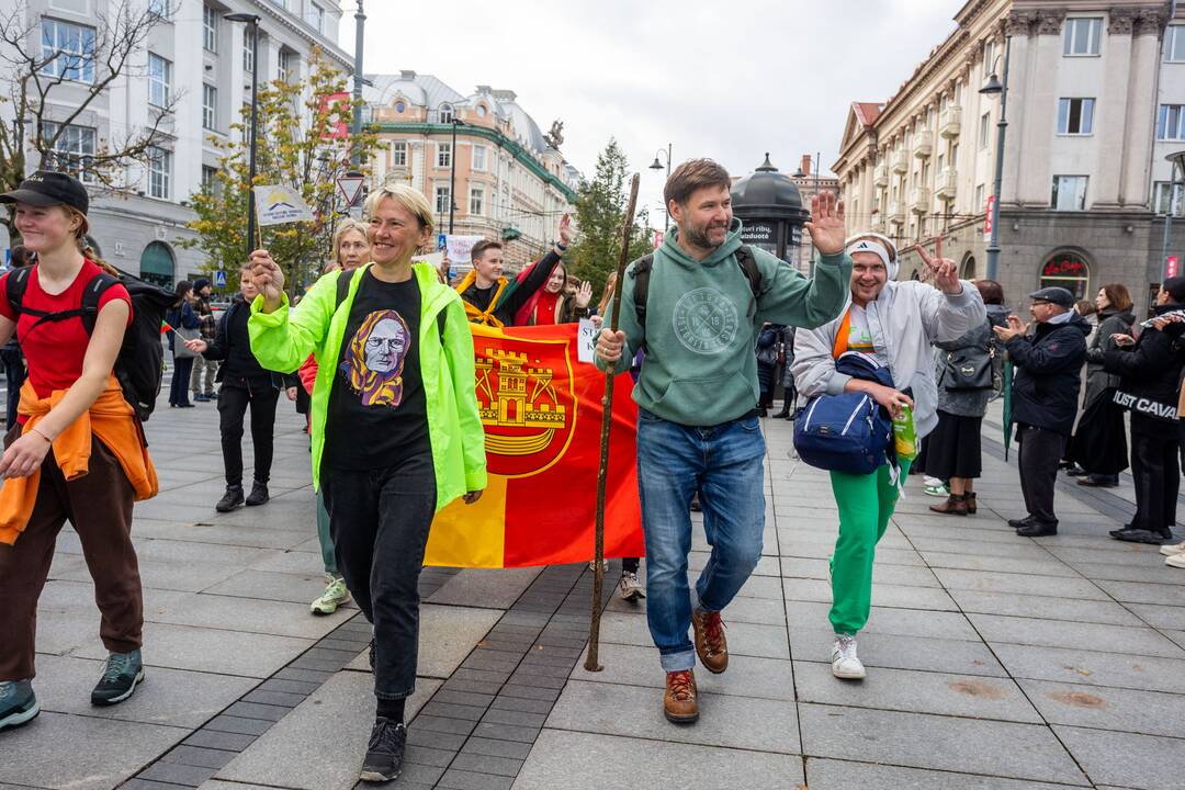 Mokytojų streikas prie Vyriausybės