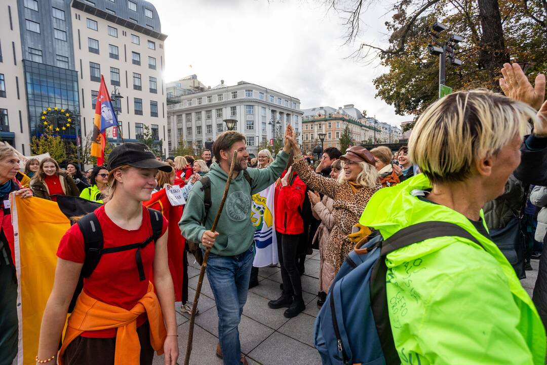 Mokytojų streikas prie Vyriausybės