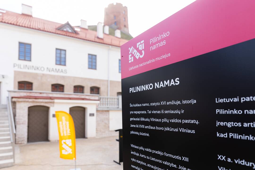  Lietuvos nacionalinis muziejus Gedimino kalno papėdėje atidarė Pilininko namą