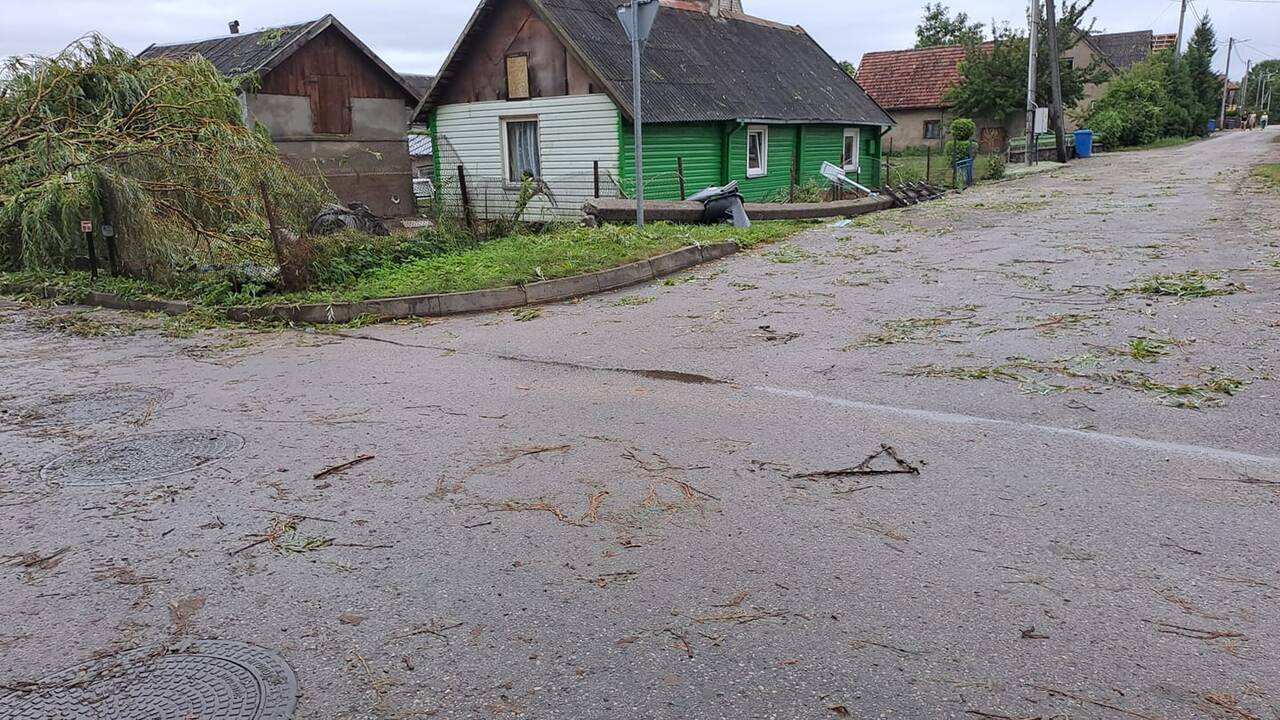Kybartai po audros. 