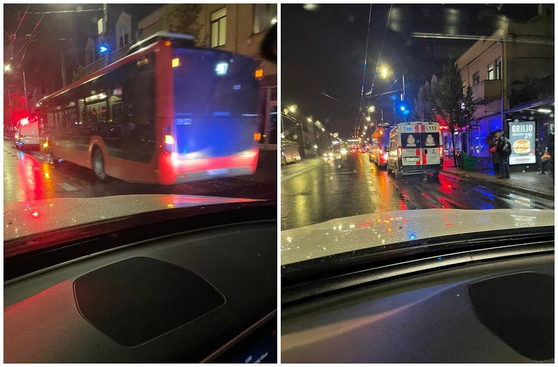 Nespėjusi autobuse atsisėsti senolė patyrė veido traumą: moteris išvežta į Kauno klinikas
