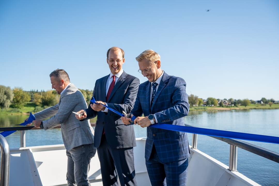 Ties Kaunu atidarytas vandens kelias Nemunu