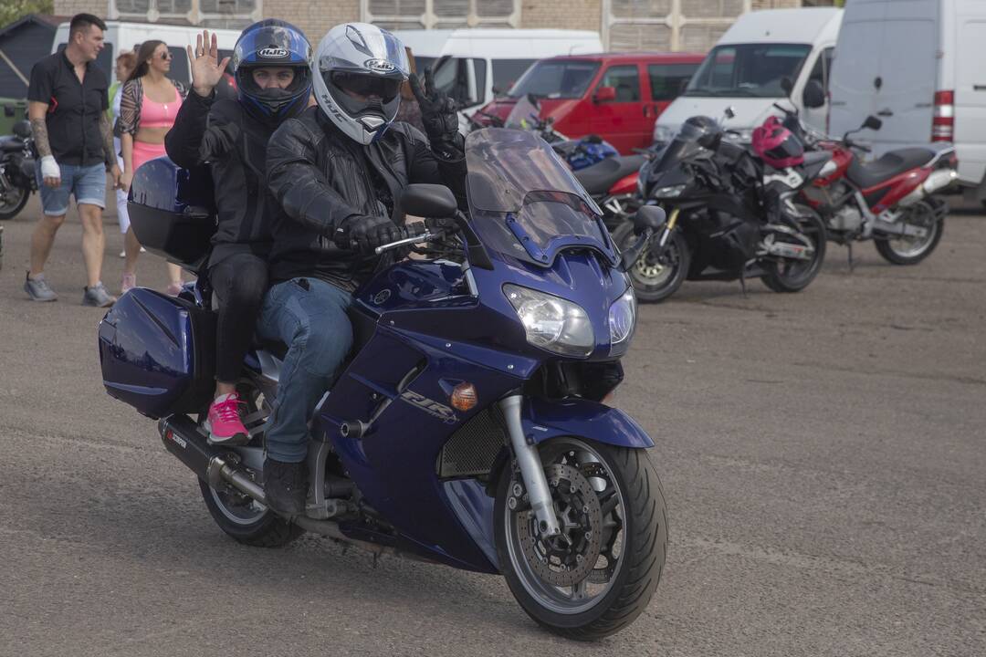 "Bike Show Kaunas" baikerių kolona