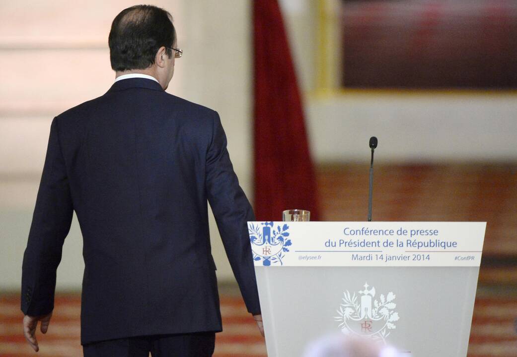 Prancūzijos prezidentas F.Hollande'as