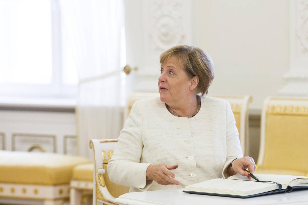 Į Lietuvą atvyko Vokietijos kanclerė A. Merkel