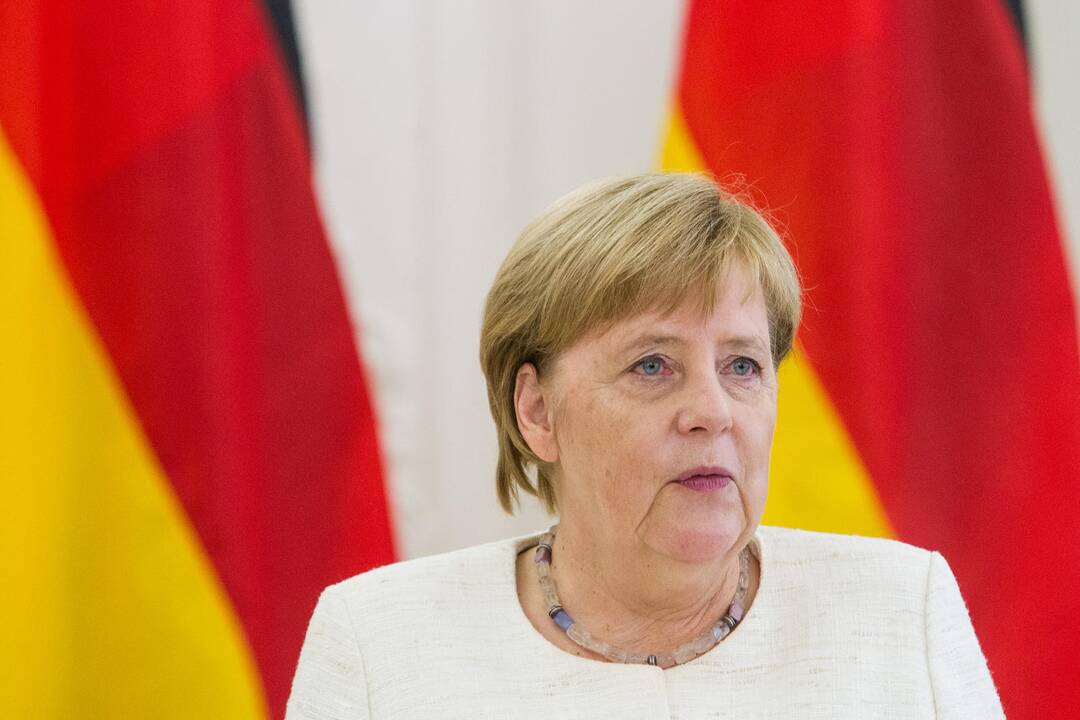 Į Lietuvą atvyko Vokietijos kanclerė A. Merkel