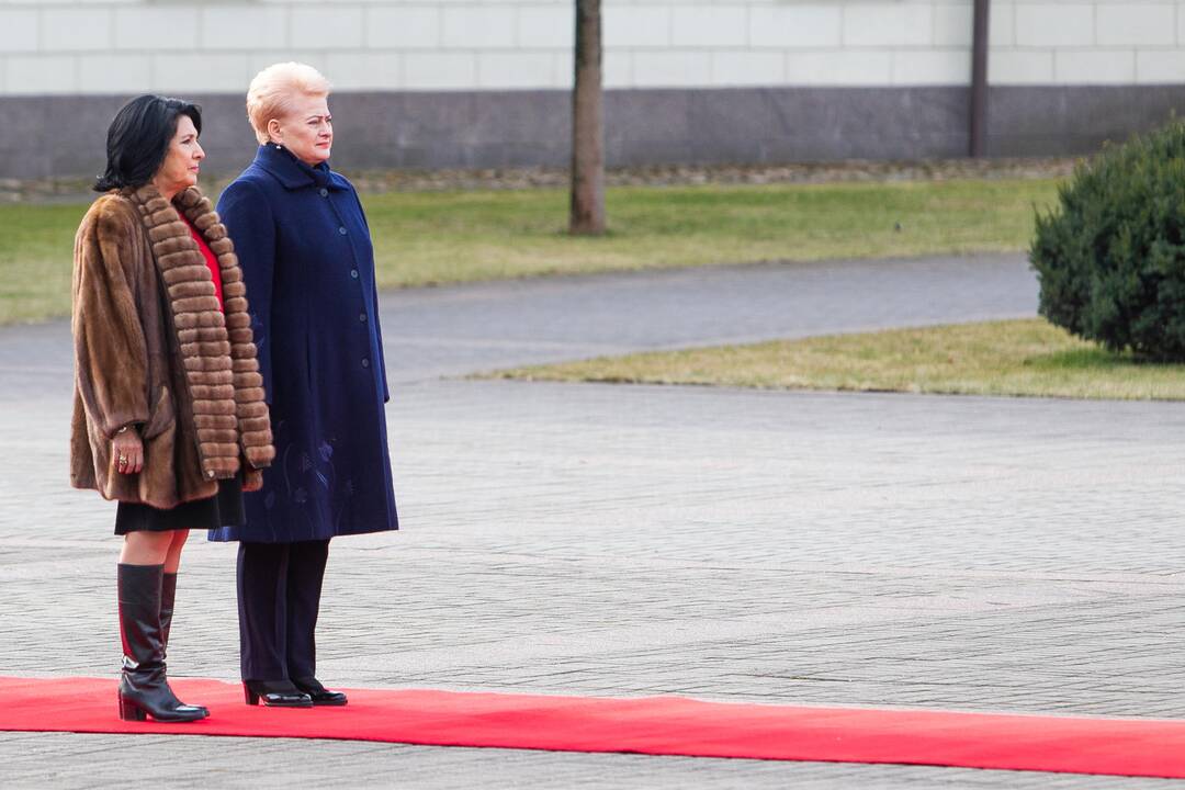 Į Lietuvą atvyko Gruzijos prezidentė