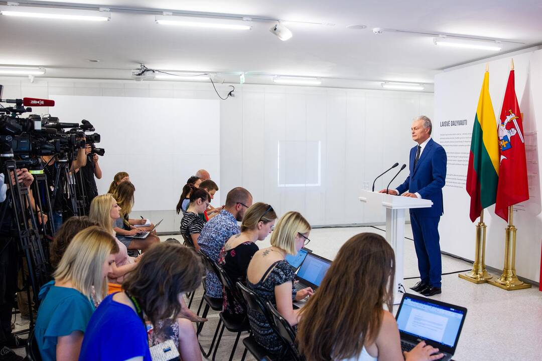 G. Nausėdos spaudos konferencija