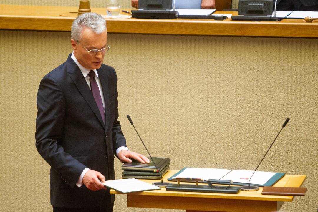 G. Nausėdos priesaikos ceremonija Seime