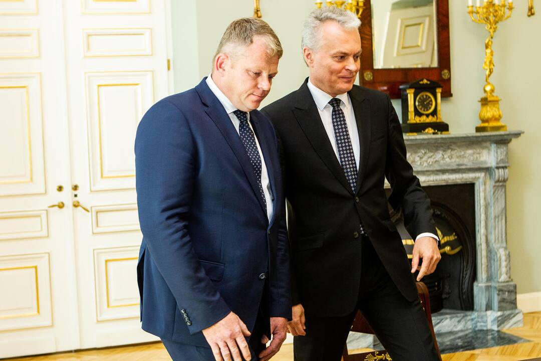G. Nausėda susitiko su A. Palioniu