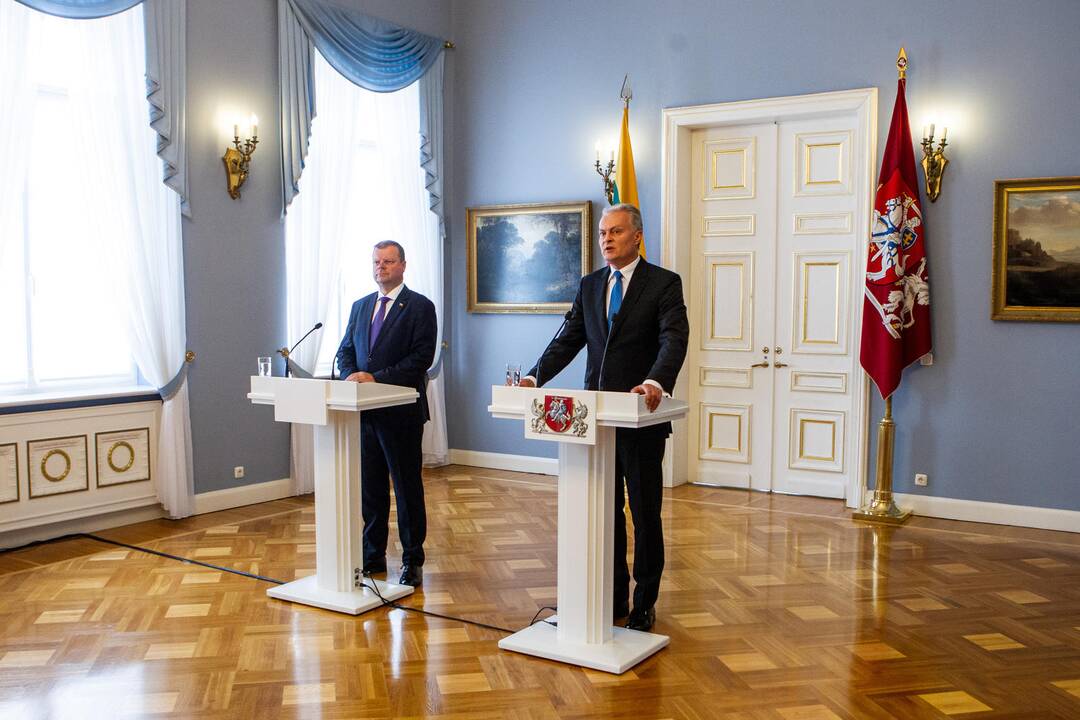 Prezidento ir premjero spaudos konferencija