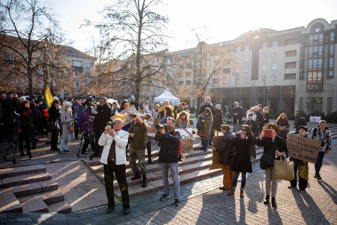 Protesto akcija „Girios ateina į Vilnių“