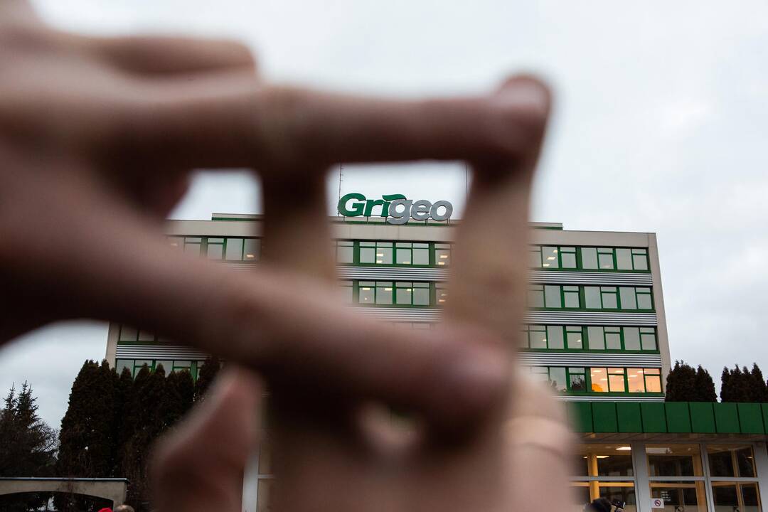Piketas prie „Grigeo“ būstinės 