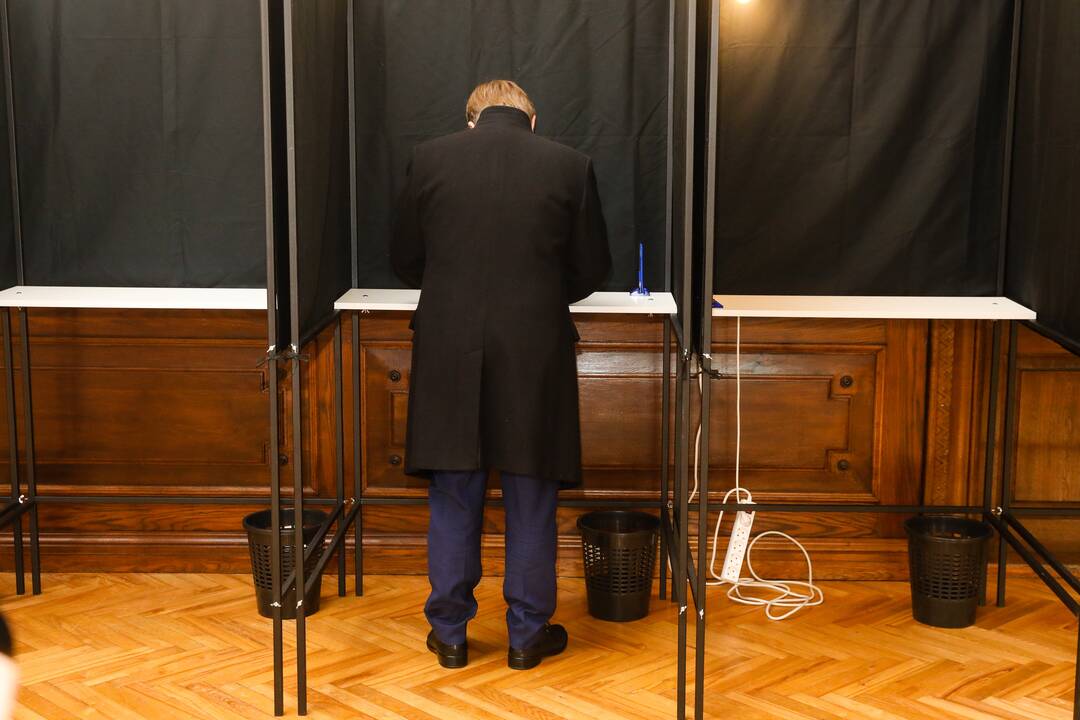 Išankstinis balsavimas: balsuoja partijų lyderiai