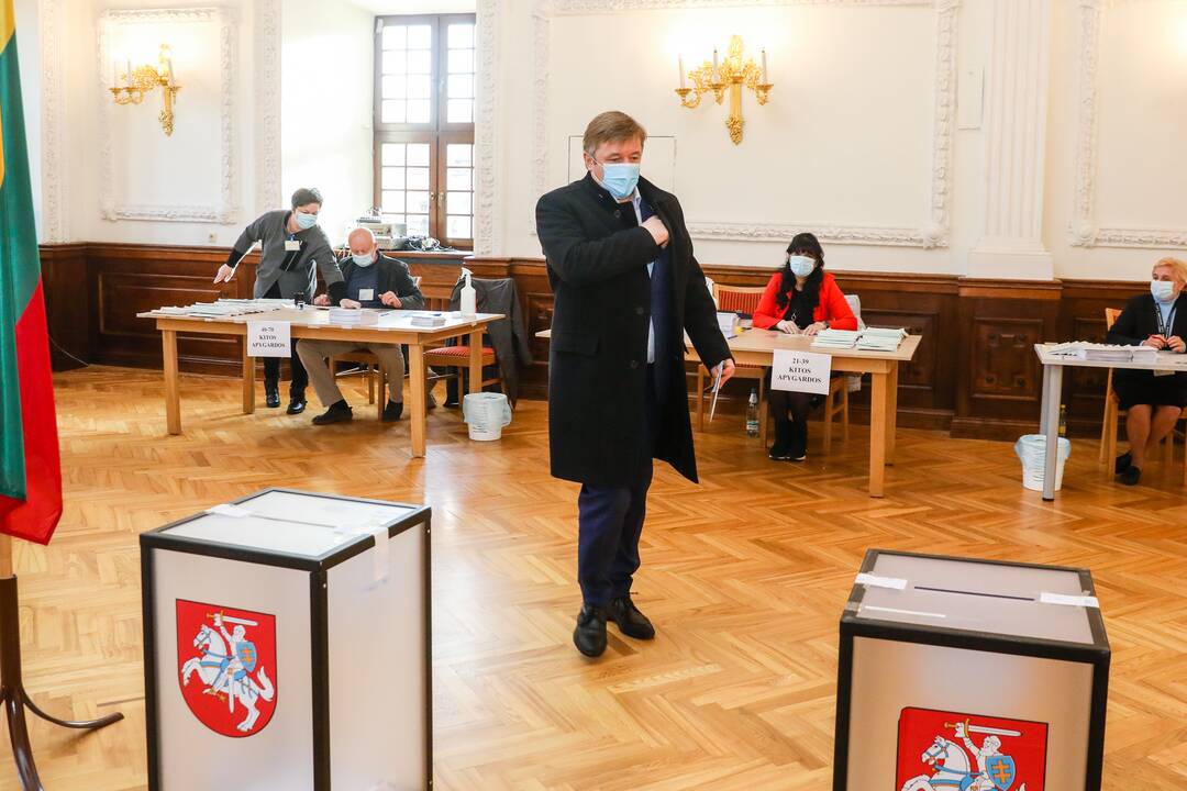 Išankstinis balsavimas: balsuoja partijų lyderiai