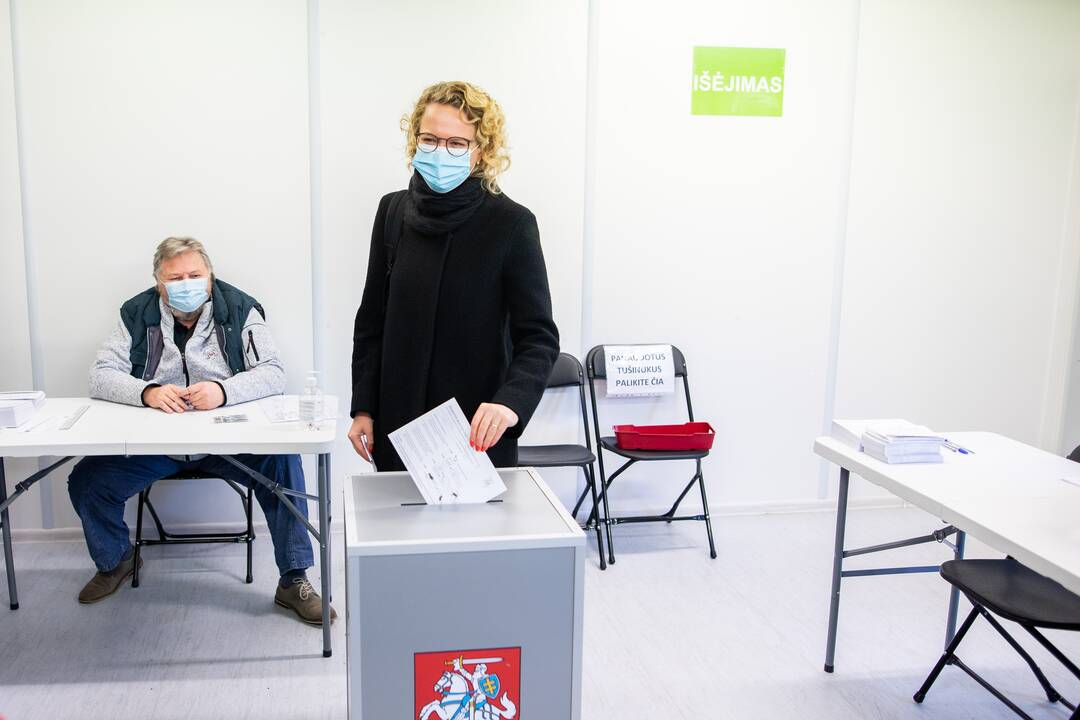 Išankstinis balsavimas: balsuoja partijų lyderiai