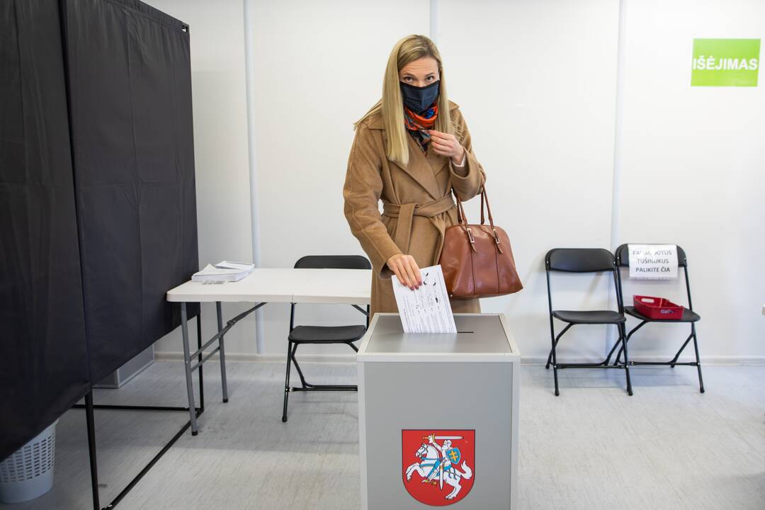 Išankstinis balsavimas: balsuoja partijų lyderiai