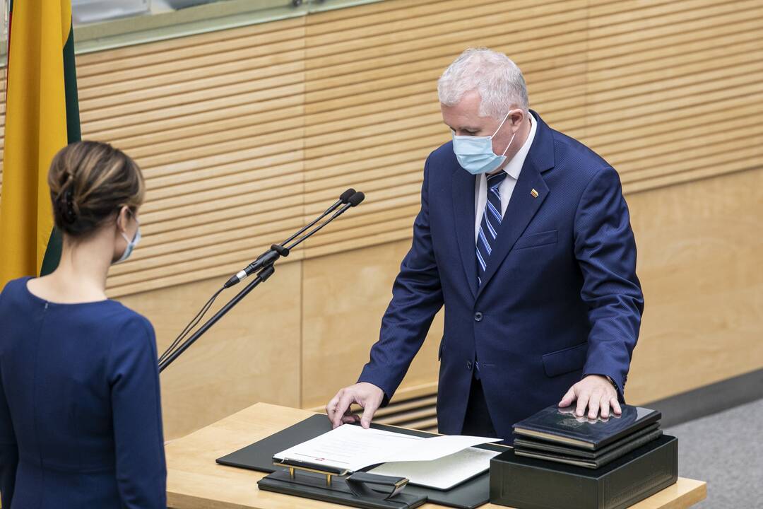 Naujos Vyriausybės priesaika Seime