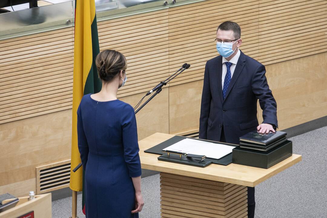 Naujos Vyriausybės priesaika Seime