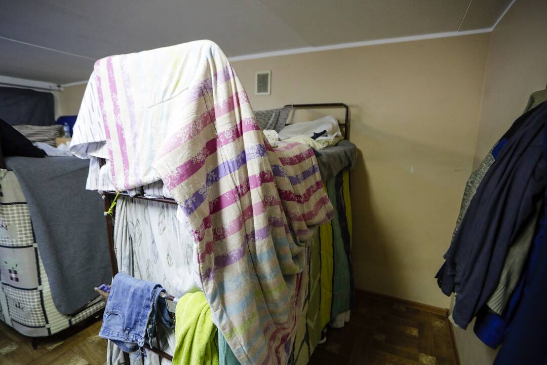 Migrantai Kybartų užsieniečių registracijos centre