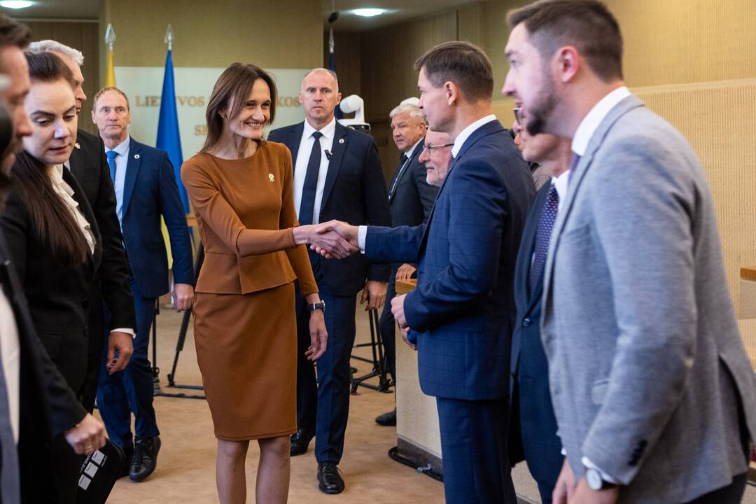 Seimo valdybos narių susitikimas su prezidentu